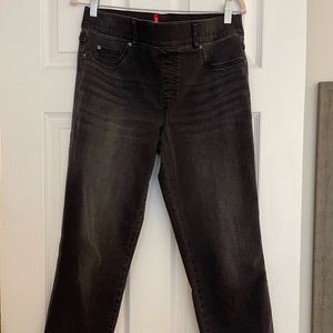 Spanx Straight Leg Black Pull On Jean